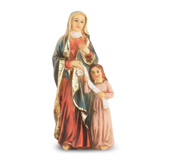 St. Anne 4" Resin Statue - Mother of Mary