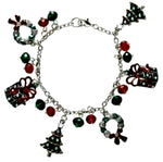 Festive Christmas Holiday Charm Bracelet