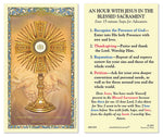 Eucharistic Adoration Instruction Holy Card Christian Brands 800-1055