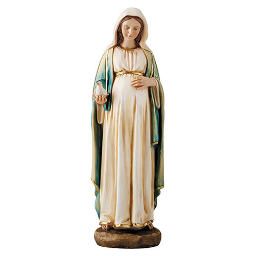 Mary Mother of Jesus 8" Statue - Pregnant Mary - ADVENT!