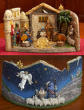Panorama Nativity with Gold Frankincense & Myrrh - Three King's Gifts
