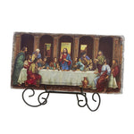 Last Supper 10.5" Tile Plaque w/Stand Michael Adams Art by Avalon Gallery
