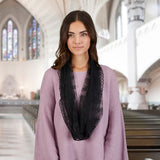 Infinity Chapel Veil - Black Autom D3456