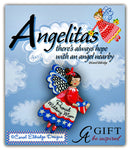 Angelita's Angels - PROUD MILITARY MOM - Lapel Pin Carol Eldridge