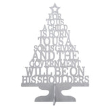 A Child is Born 11" Wood Cutout Christmas Tree F4310