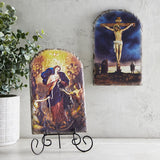 Mary Untier of Knots Tile Plaque with Wire Stand - Avalon Gallery J0167