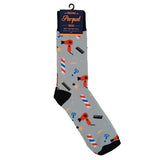Barber Novelty Parquet Men's Socks - One Size Fits Most Parquet 19211