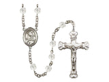 St. Rose of Lima Silver Plate Hand Made Rosary by Bliss Crystal