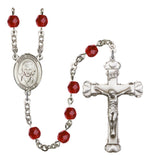 St. Gianna Molla Silver Plate Hand Made Rosary by Bliss Ruby