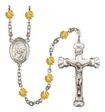 St. Gianna Molla Silver Plate Hand Made Rosary by Bliss Topaz