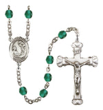 St. Cecilia Silver Plate Hand Made Rosary by Bliss
