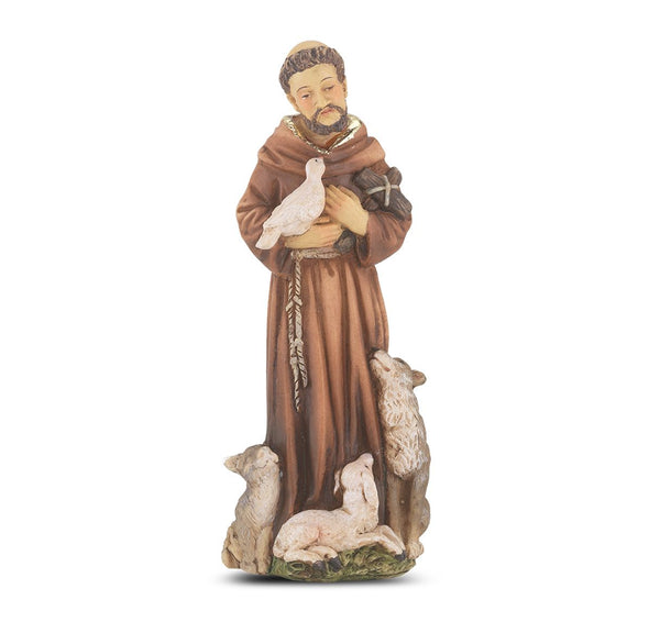 St. Francis of Assisi 4" Statue Patron of Animals