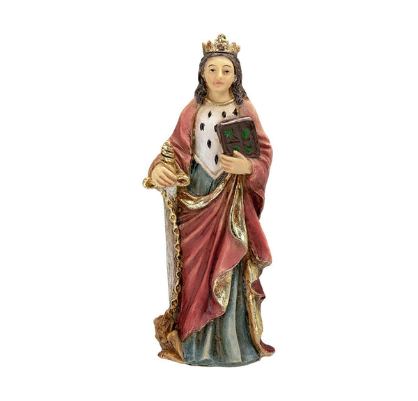 St. Dymphna 4" Resin Statue