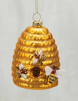 Beehive Glass Ornament