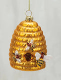 Beehive Glass Ornament