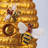 Beehive Glass Ornament- Close Up