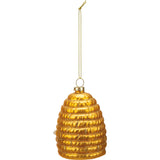 Beehive Glass Ornament - Back