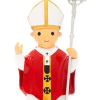 St. Pope John Paul II 4.5" Figure Statue - Little Drops of Water - Front View