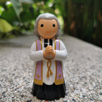 St. John Vianney Figure by Little Drops of Water