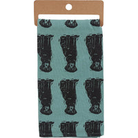 Black Labrador Kitchen Towel - Back