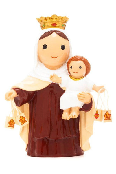 Our Lady of Mount Carmel 3.5" Figure Statue - Little Drops of Water - Front