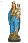 Our Lady of the Rosary 11" Statue Figure by Goldscheider Virgin Mary