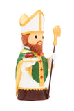 St. Patrick of Ireland 4.1" Figure Statue - Little Drops of Water - Side View