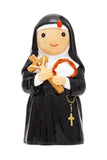 St. Rita of Cascia 3.5" Figure Statue - Little Drops of Water - Front View