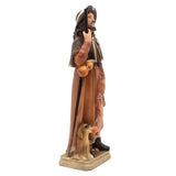 St. Roch St. Rocco 8" Statue - Side View