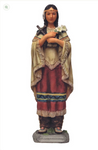 St. Kateri Tekakwitha 8" Statue Figure Hand-Painted by Goldscheider