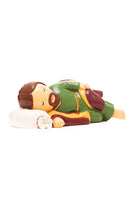 Sleeping St. Joseph 3.5" Figure Statue - Little Drops of Water - side View