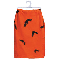Halloween Witch & Owl Kitchen Towel - Back