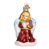 Angel With Lyre World Christmas Ornament