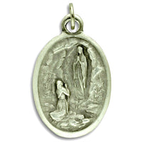 Our Lady of Lourdes & St. Bernadette Medal Charms - Pack of Ten