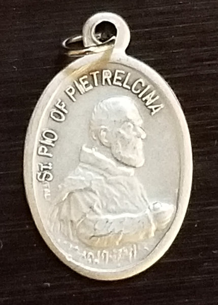St. Padre Pio Medal Charms - Pack of Ten
