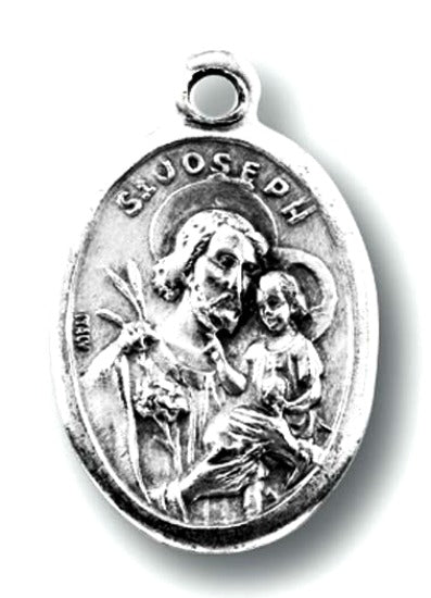 St. Joseph & Sacred Heart Medal Charms - Pack of Ten - Patron of the Family Hirten 1086-630