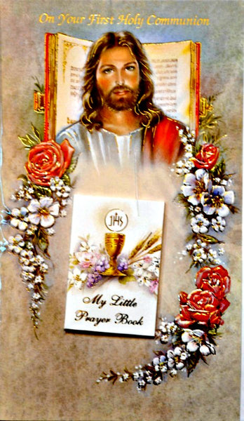 First Communion Greeting Card with Mini Prayer Book 11-1037