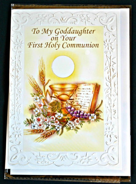Goddaughter First Communion Greeting Card 11-3228