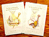 To My Godson or Goddaughter on your Confirmation Greeting Card