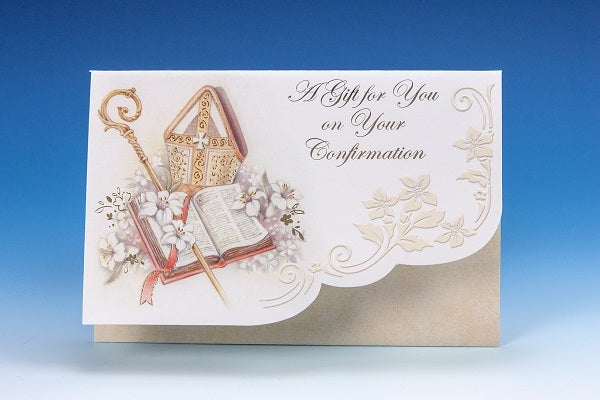Confirmation Money Gift Greeting Card - Printed in Italy