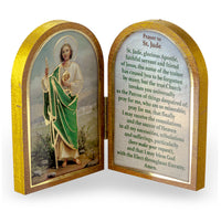 St. Jude Diptych Standing Plaque with Prayer - Patron of Hopeless Causes Hirten 1204-320