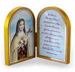 St. Therese of Lisieux Diptych Standing Plaque with Prayer Hirten 1204-340