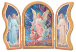 Guardian Angel Standing Wood Triptych 5"x3.5"