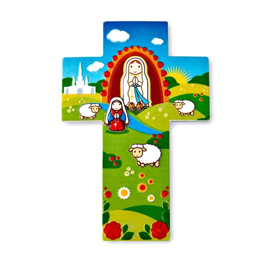 Little Drops of Water 5" Our Lady of Lourdes Wall Cross