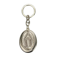 Swivel Our Lady of Grace & St. Christopher Key Chain Ring Hirten 1483-253