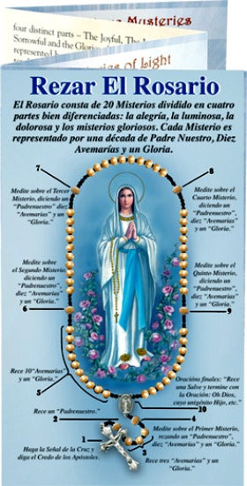 SPANISH How to Pray Rosary Illustrated Pamphlet W/ Luminous Mysteries Pk of 25 Hirten 150-20