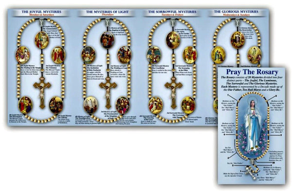 How to Pray the Rosary Illustrated Pamphlet W/ Luminous Mysteries Pack of 25 (English) Hirten 150-30