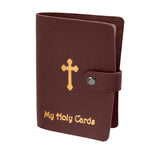 My Holy Cards Leatherette Prayer Card Holder YOU CHOOSE COLOR!