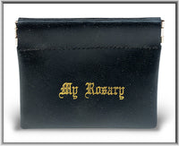 Leatherette Squeeze Rosary Pouch Holder - YOU CHOOSE THE COLOR!