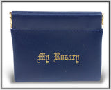 Leatherette Squeeze Rosary Pouch Holder - YOU CHOOSE THE COLOR!